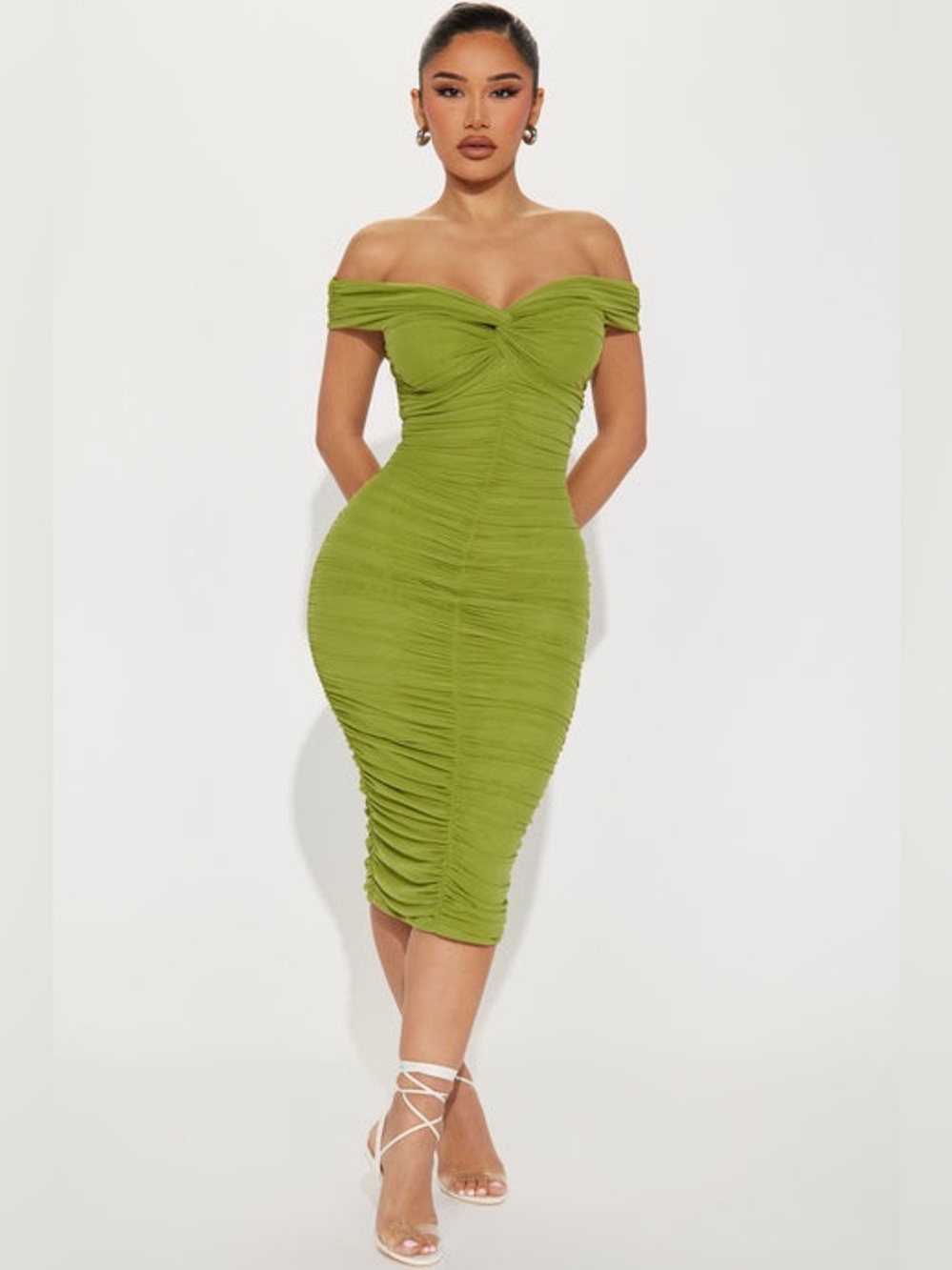 Fashion Nova The Tink Midi Dress Size 1X NWT